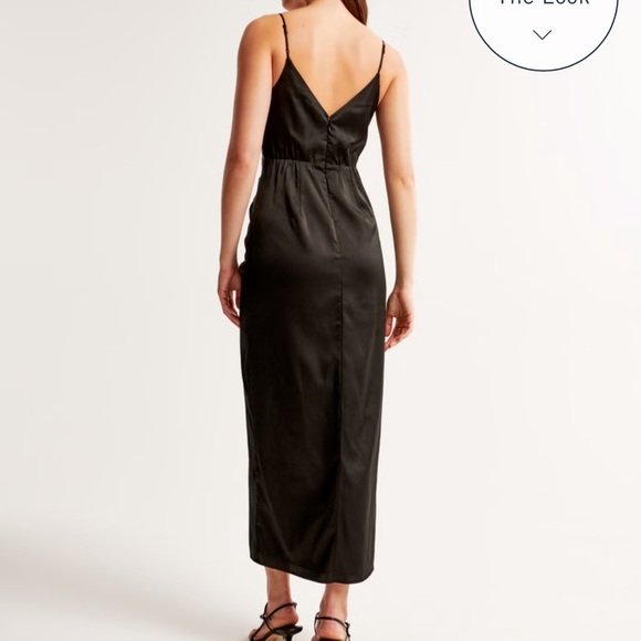 Abercrombie Draped Twist Front Maxi Dress Blue Size Small - Picture 9 of 10